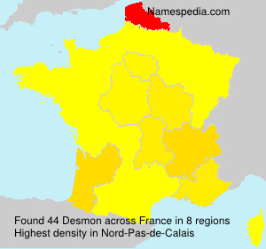 Surname Desmon in France Surname Desmon in France