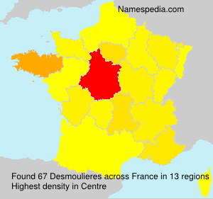 Surname Desmoulieres in France Surname Desmoulieres in France