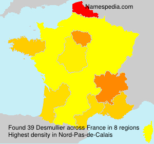 Surname Desmullier in France Surname Desmullier in France