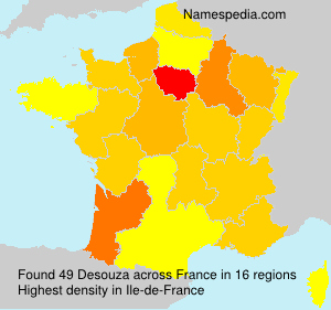 Surname Desouza in France Surname Desouza in France
