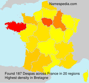 Surname Despas in France Surname Despas in France