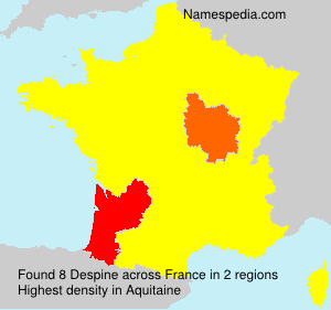 Surname Despine in France Surname Despine in France