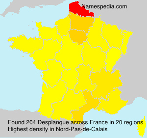 Surname Desplanque in France Surname Desplanque in France