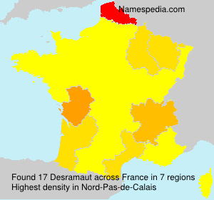Surname Desramaut in France Surname Desramaut in France