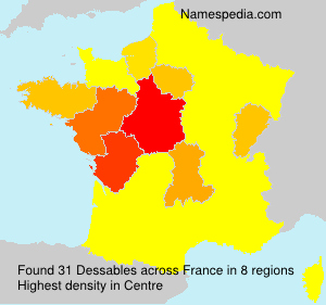 Surname Dessables in France Surname Dessables in France