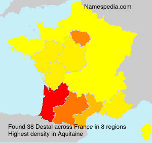Surname Destal in France Surname Destal in France