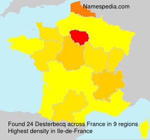 Surname Desterbecq in France Surname Desterbecq in France