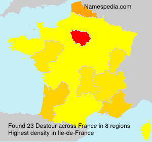 Surname Destour in France Surname Destour in France