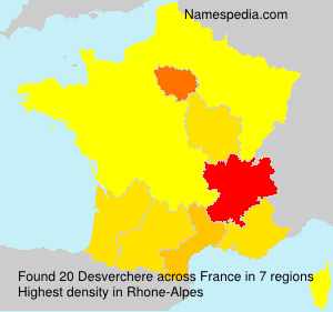 Surname Desverchere in France Surname Desverchere in France
