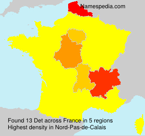 Surname Det in France Surname Det in France