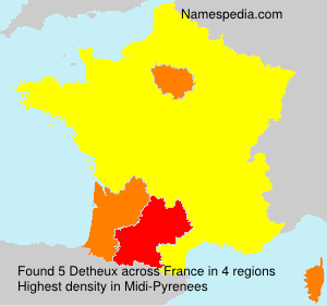 Surname Detheux in France Surname Detheux in France