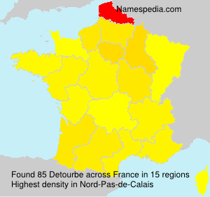 Surname Detourbe in France Surname Detourbe in France