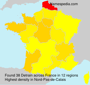 Surname Detrain in France Surname Detrain in France