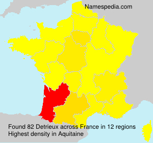 Surname Detrieux in France Surname Detrieux in France