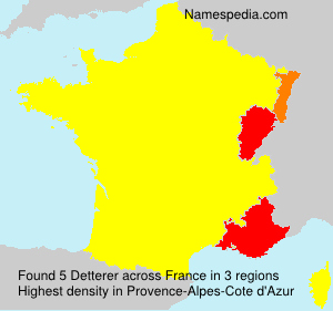 Surname Detterer in France Surname Detterer in France