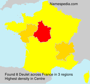 Surname Deulet in France Surname Deulet in France
