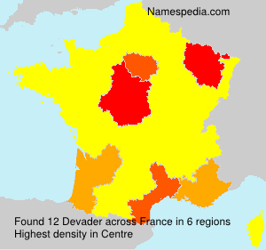 Surname Devader in France Surname Devader in France