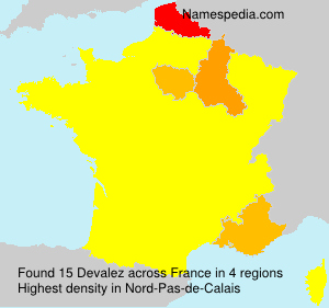 Surname Devalez in France Surname Devalez in France