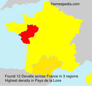 Surname Devalla in France Surname Devalla in France