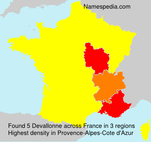 Surname Devallonne in France Surname Devallonne in France