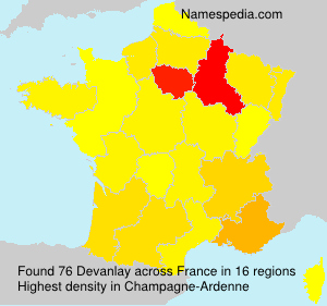 Surname Devanlay in France Surname Devanlay in France