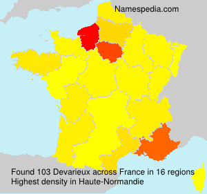 Surname Devarieux in France Surname Devarieux in France