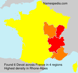 Surname Devat in France Surname Devat in France