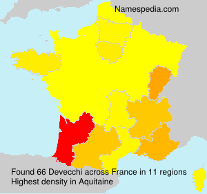 Surname Devecchi in France Surname Devecchi in France
