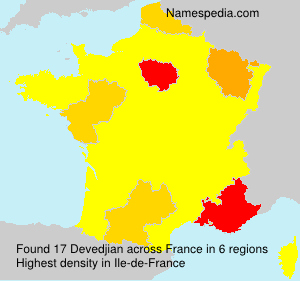 Surname Devedjian in France Surname Devedjian in France