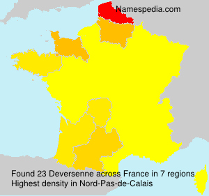 Surname Deversenne in France Surname Deversenne in France