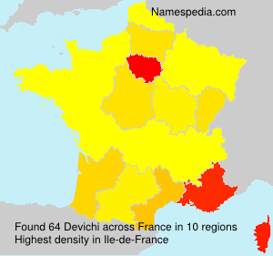 Surname Devichi in France Surname Devichi in France