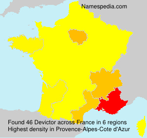 Surname Devictor in France Surname Devictor in France