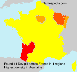 Surname Devigili in France Surname Devigili in France