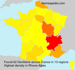 Surname Devillaine in France Surname Devillaine in France