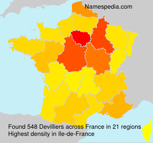 Surname Devilliers in France Surname Devilliers in France