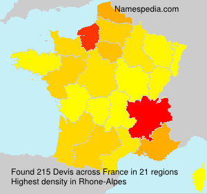 Surname Devis in France Surname Devis in France