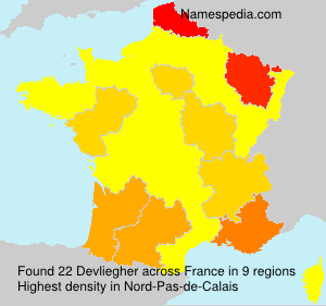 Surname Devliegher in France Surname Devliegher in France