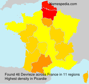 Surname Devrieze in France Surname Devrieze in France