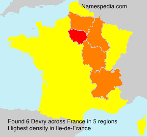 Surname Devry in France Surname Devry in France