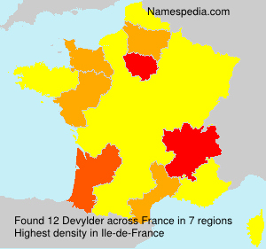 Surname Devylder in France Surname Devylder in France