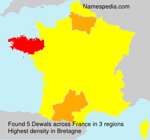 Surname Dewals in France Surname Dewals in France