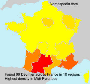 Surname Deymier in France Surname Deymier in France