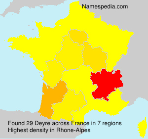 Surname Deyre in France Surname Deyre in France