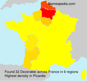 Surname Dezerable in France Surname Dezerable in France