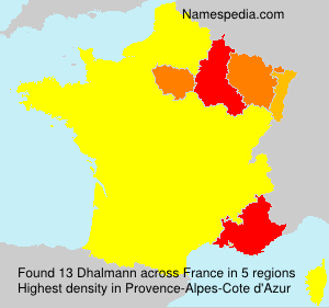 Surname Dhalmann in France Surname Dhalmann in France