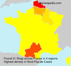 Surname Dhap in France Surname Dhap in France