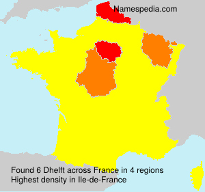 Surname Dhelft in France Surname Dhelft in France
