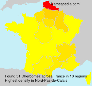 Surname Dherbomez in France Surname Dherbomez in France