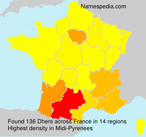 Surname Dhers in France Surname Dhers in France