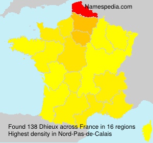 Surname Dhieux in France Surname Dhieux in France